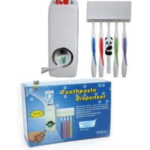 Dispensador crema dental portacepillos