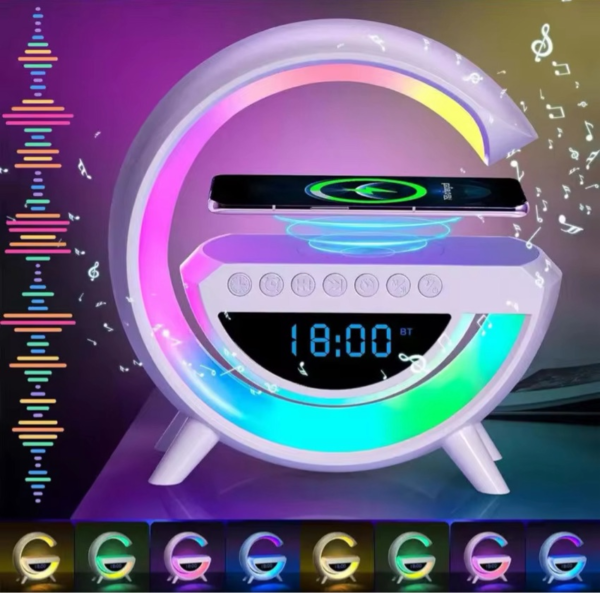Lampara Parlante G Reloj Bluetooth
